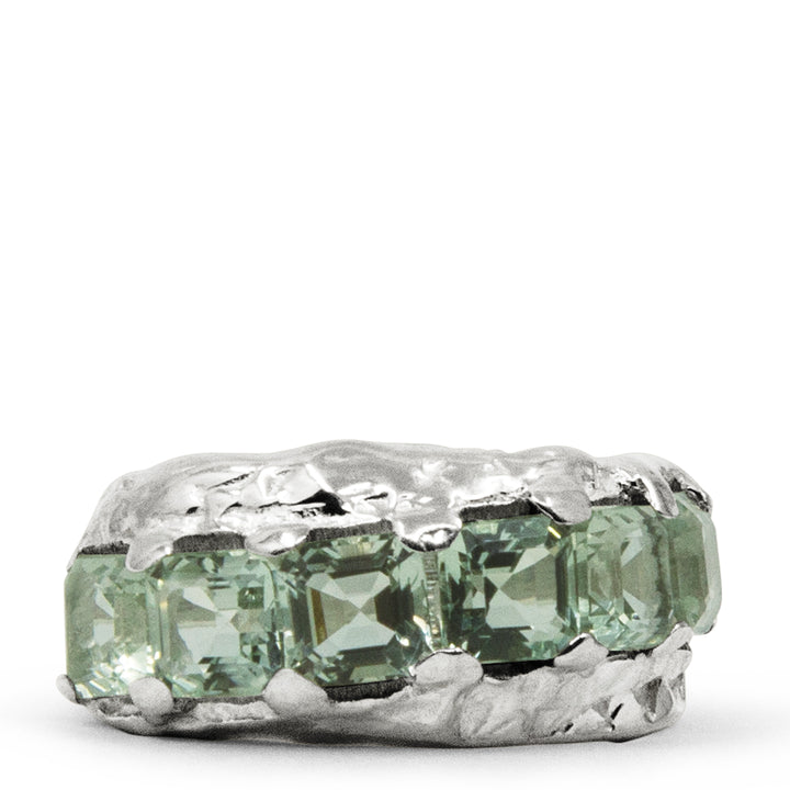 Glacier Ring -Green Amethyst