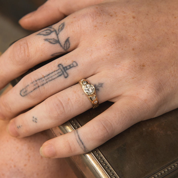 5 Diamond Band 14K