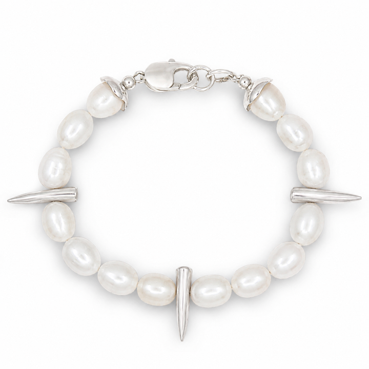 Triple Spike Pearl Bracelet (color options)