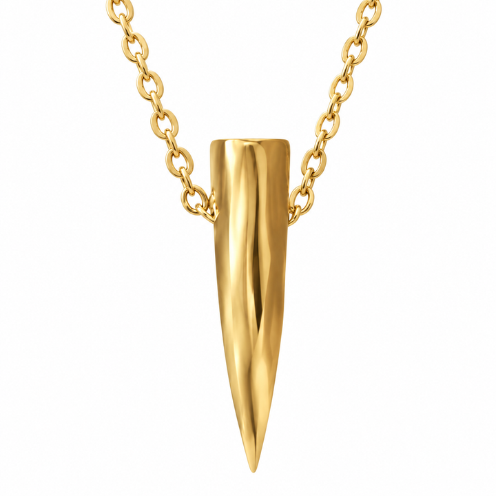 Spike Slider Necklace 14k