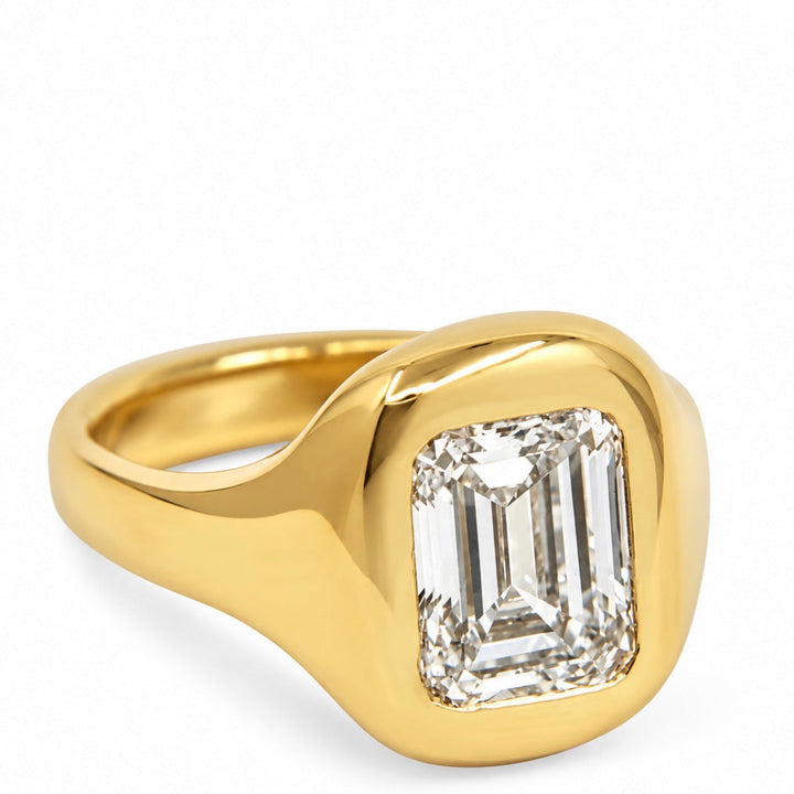 Bubbly 3 Carat Signet 14k