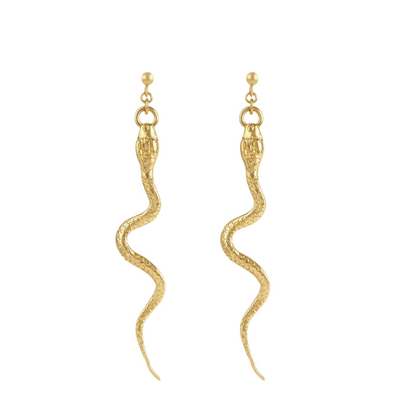 Snake Stud 14k