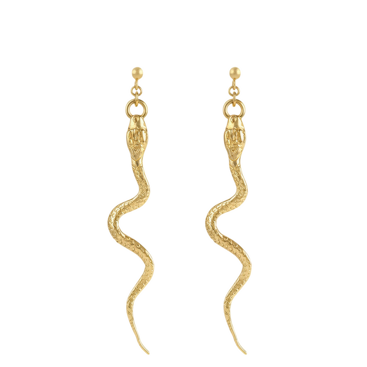 Snake Stud 14k
