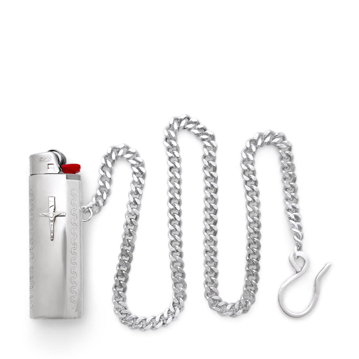 Crucifix Lighter Case with Chain