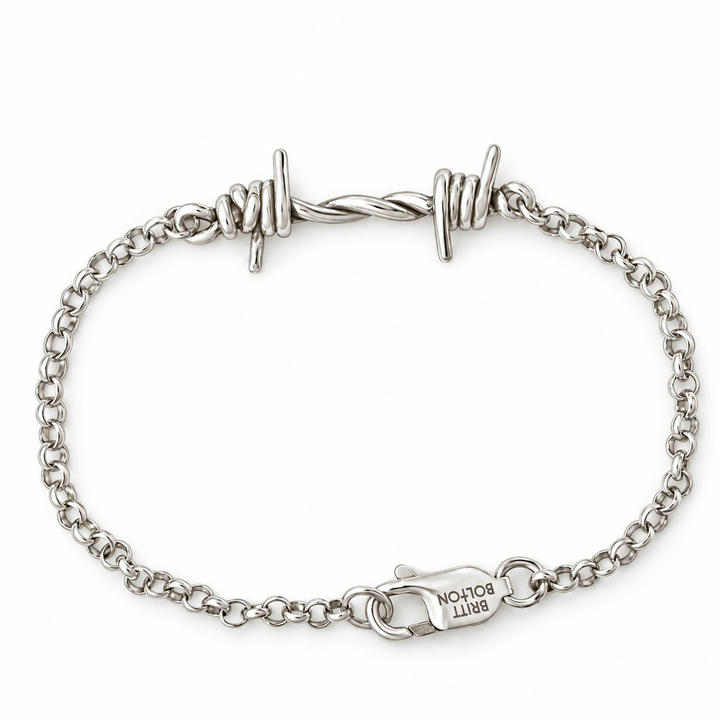 Single Link Barbed Wire Bracelet