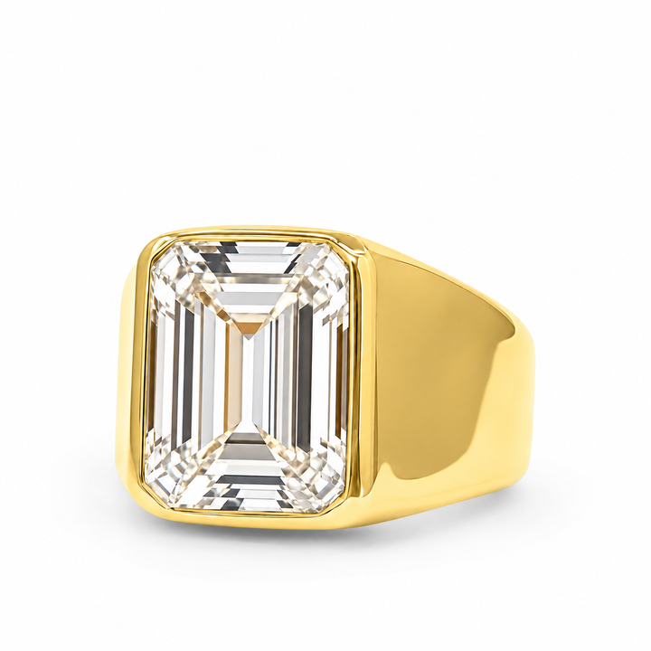 Slick Gemstone Signet 14k Smokey