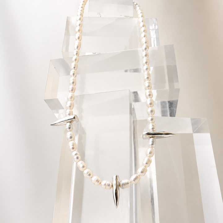 Spike Pearl Necklace