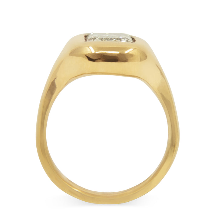 Bubbly 3 Carat Signet 14k