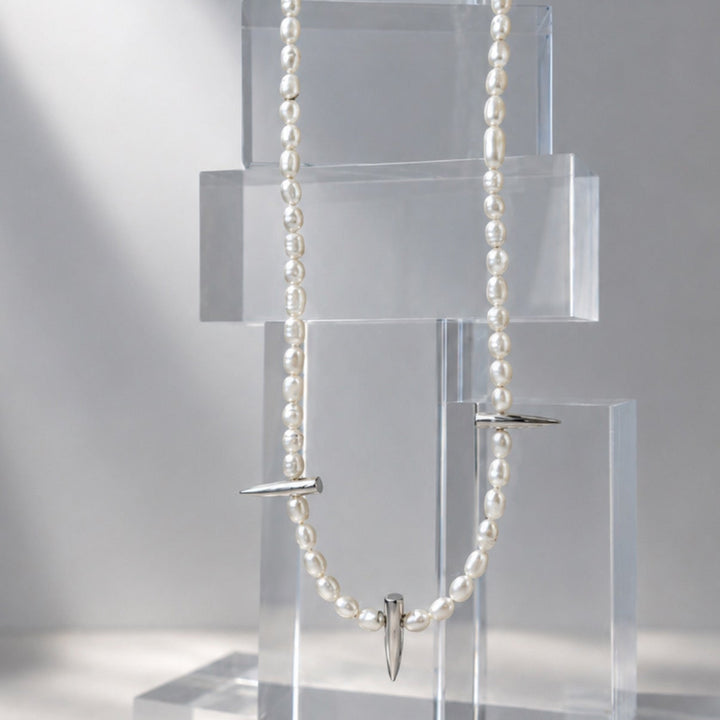 Spike Pearl Necklace