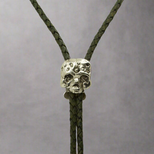 Zombie Skull Bolo Tie