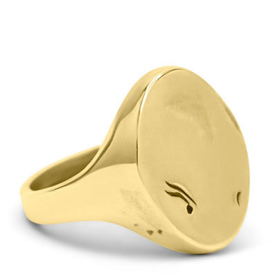 Oval Signet Ring 14k