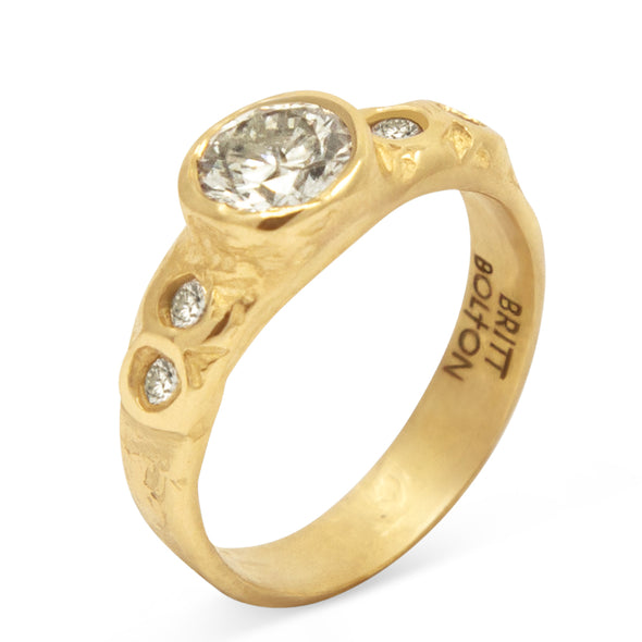 5 Diamond Band 14K