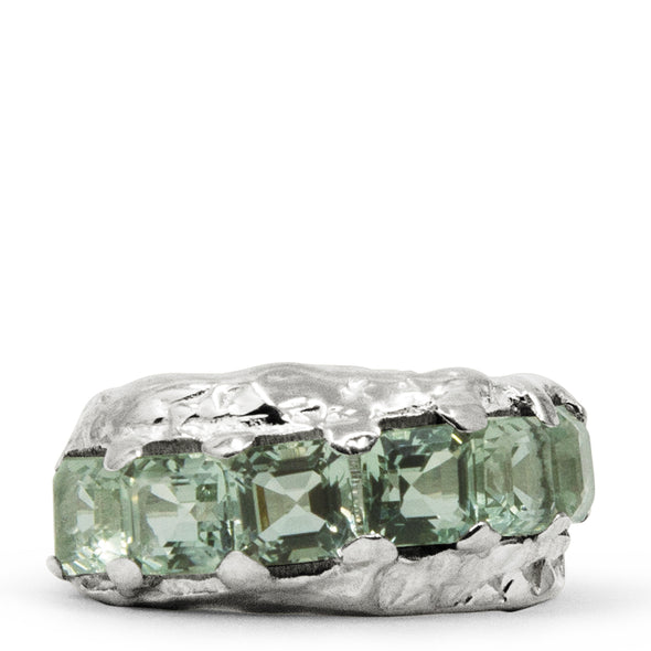 Glacier Ring Green Amethyst