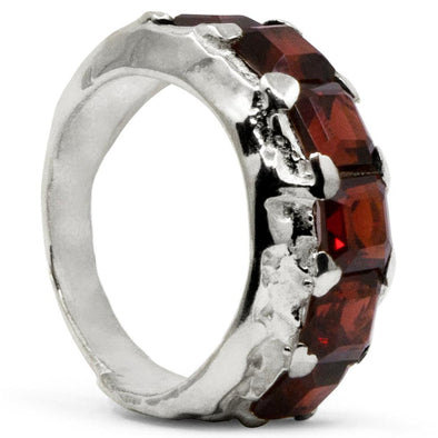 Glacier Ring Garnet