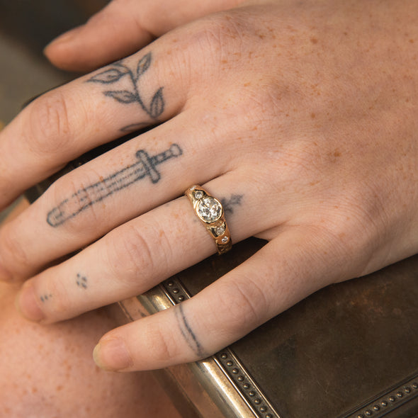 5 Diamond Band 14K
