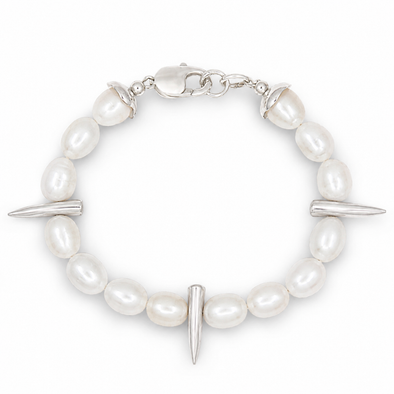 Triple Spike Pearl Bracelet (color options)