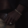 Barbed Wire Link Bracelet 14k