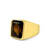 Slick Gemstone Signet 14K
