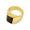 Slick Gemstone Signet 14K