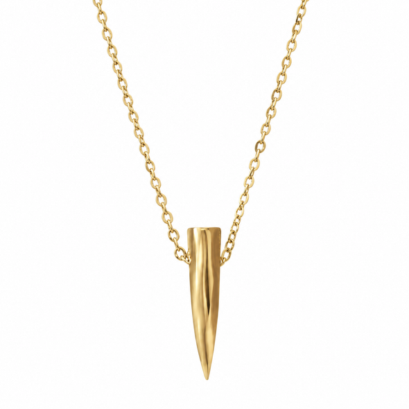 Spike Slider Necklace 14k