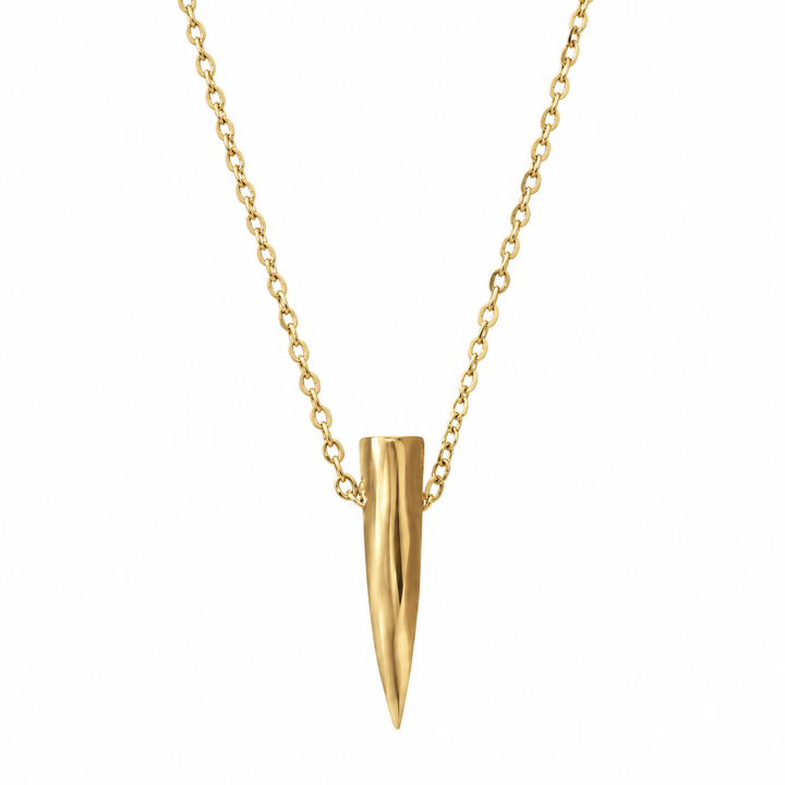 Spike Slider Necklace 14k