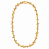 Barbed Wire Necklace 14k
