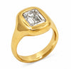 Bubbly 3 Carat Signet 14k