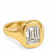 Bubbly 3 Carat Signet 14k