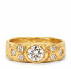 7 Diamond Band 14k