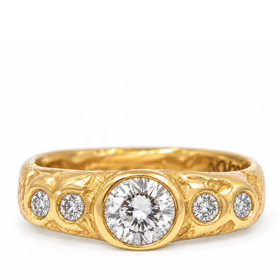 5 Diamond Band 14K