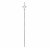a sterling silver cocktail pick with cross detail