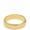 Gold ring on a white background