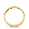 GOLD WEDDING BAND ON WHITE BACK GROUND