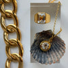 Hefty Nugget Pendant 14k