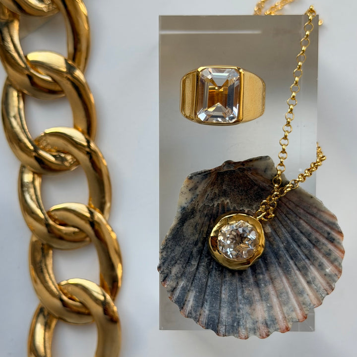 Hefty Nugget Pendant 14k