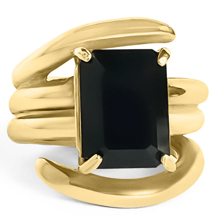 Deco Wrap Ring Gold