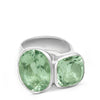 Green gemstone Sterling Silver handmade ring by Britt Bolton