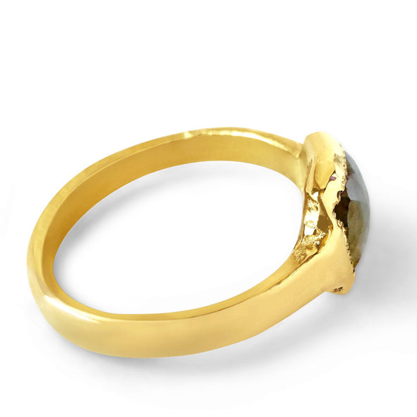 Salt & Pepper Diamond Band 14k