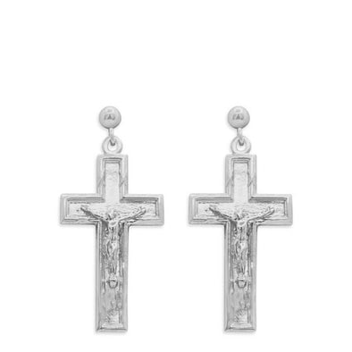 OG Crucifix Ball Stud