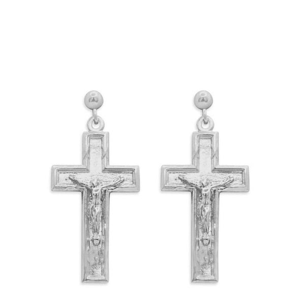 OG Crucifix Ball Stud