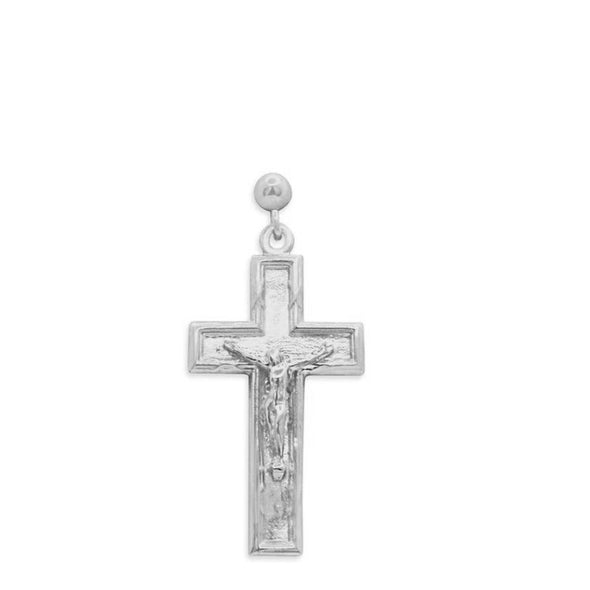 OG Crucifix Ball Stud