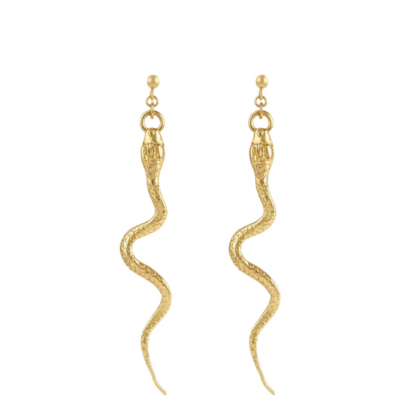Snake Stud 14k