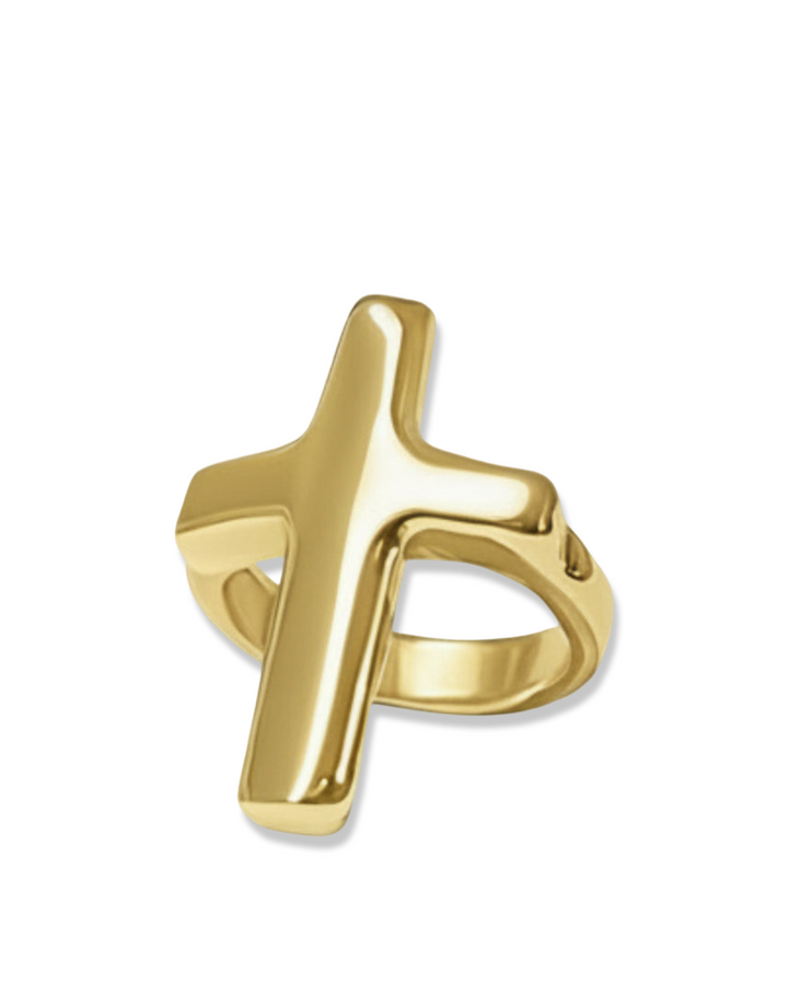 Cross Ring 14k