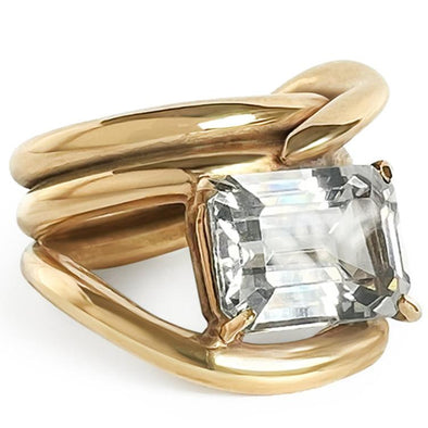 Down Low Gem Ring Gold