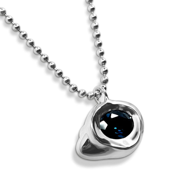 Cloud Pendant London Blue Topaz