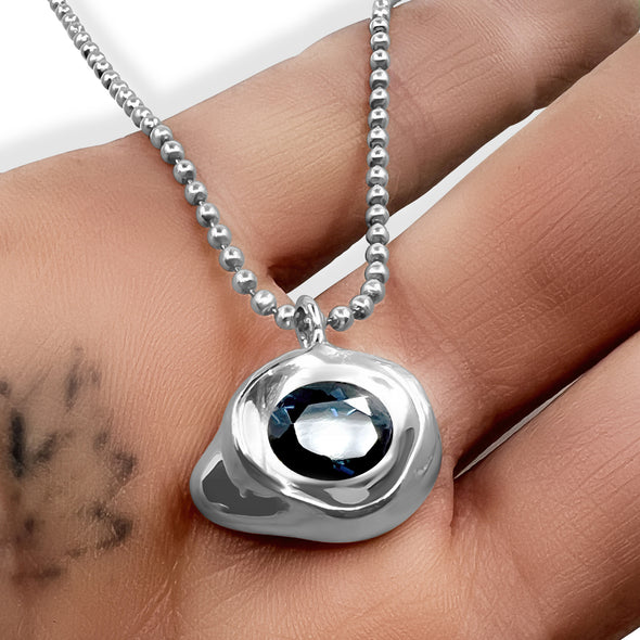 Cloud Pendant London Blue Topaz