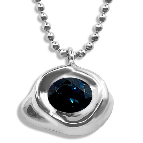 Cloud Pendant London Blue Topaz