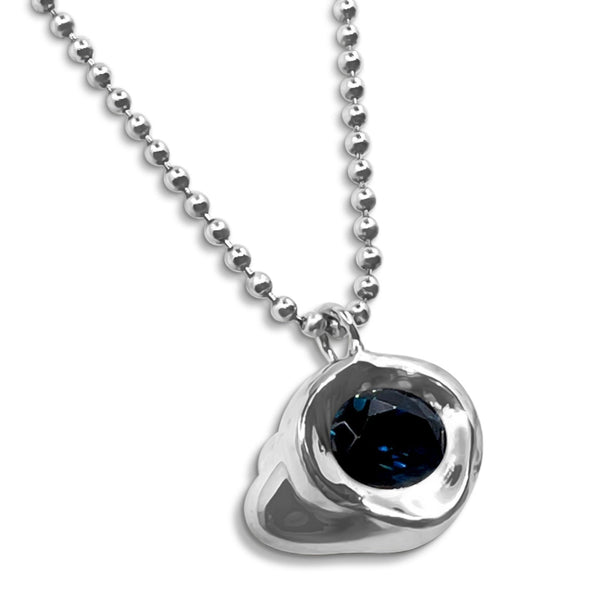 Cloud Pendant London Blue Topaz
