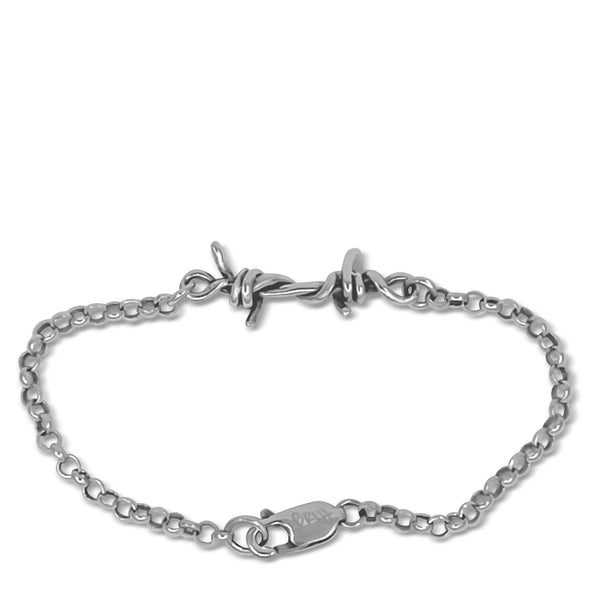 Single Link Barbed Wire Bracelet