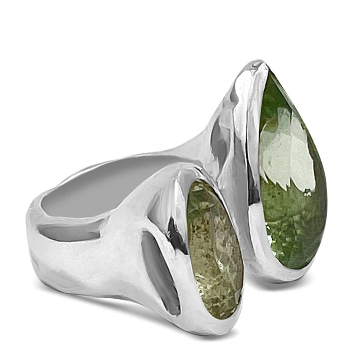 gemstone ring sterling silver handmade custom Britt Bolton